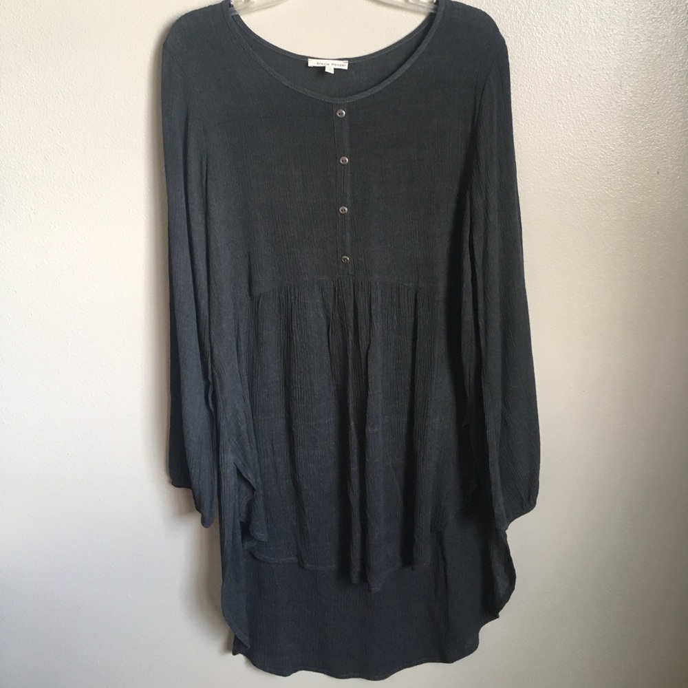 Gray Stevie Hender Long Sleeve Lightweight Shirt